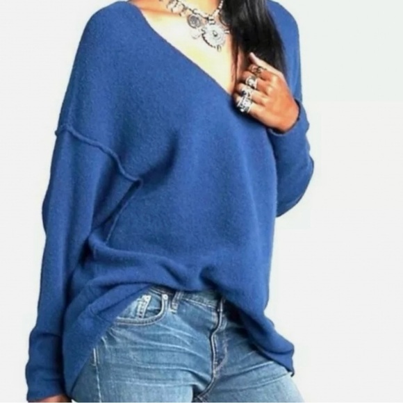 Free People Wool Yak Blend neck Knit Oversize
Slouchy Pullover Top Boho Chic XS - Picture 1 of 9